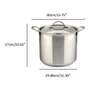 Confederation Stockpot - Stainless Steel, 14L