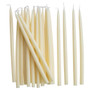 CREATIVE CO-OP Thin Taper Candles Ivory Colour - Unscented, Box of 24 