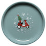 NOW DESIGNS Holiday Traffic Christmas Mug with Lid - Bone China, 14oz 