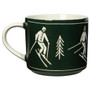 NOW DESIGNS Ski Ya Later Mug with Lid - Bone China, 14oz 