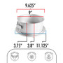 FAT DADDIO'S Round Springform Pan - Pro Series, 9 x 3.75-in