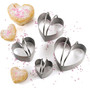 RSVP Heart Shape Cookie Cutters - Plain Edge, Set of 4
