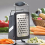 MICROPLANE Four Blade Four Sided Box Grater - Black