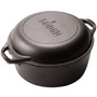 LODGE Logic Pre-Seasoned Double Dutch Oven, 5Qt 