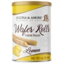 CUCINA & AMORE Wafer Rolls Cream Filled - Lemon, 400g 