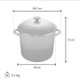 Blueberry Stockpot - Enamel on Steel, 11.4L