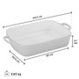 LE CREUSET. Oyster Rectangular Roaster, 4.9L