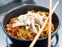 RECIPE Red Curry Bowl with Rice Noodles + Grilled Chicken 