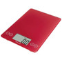 ESCALI Arti Glass Digital Kitchen Scale, Red 