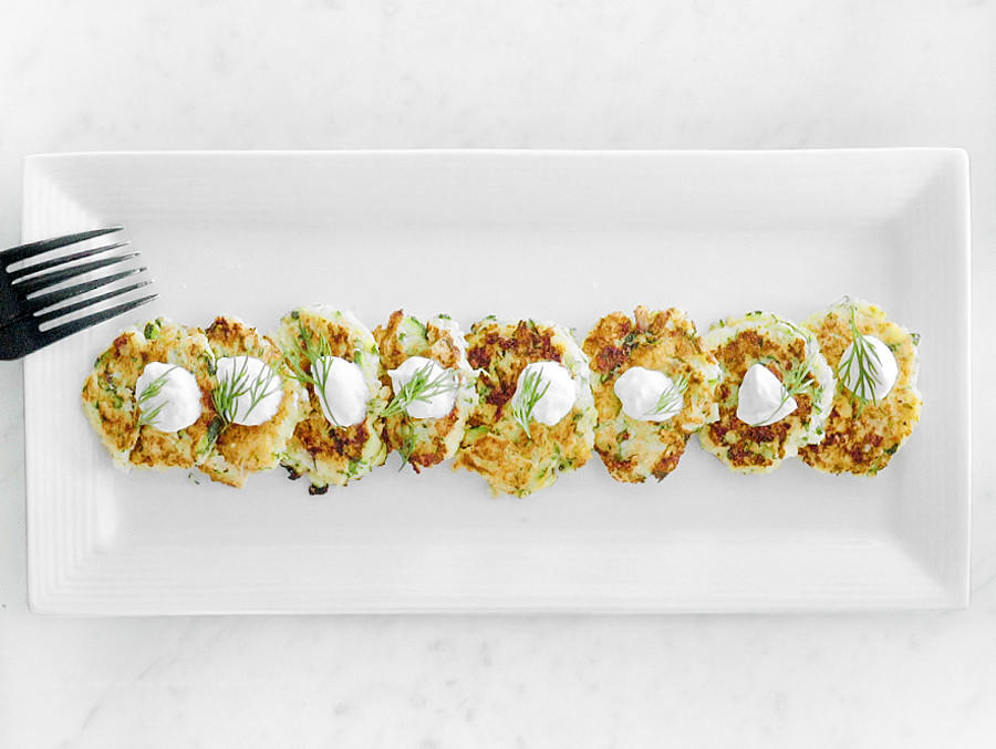 RECIPE Zucchini Dill & Feta Fritters 