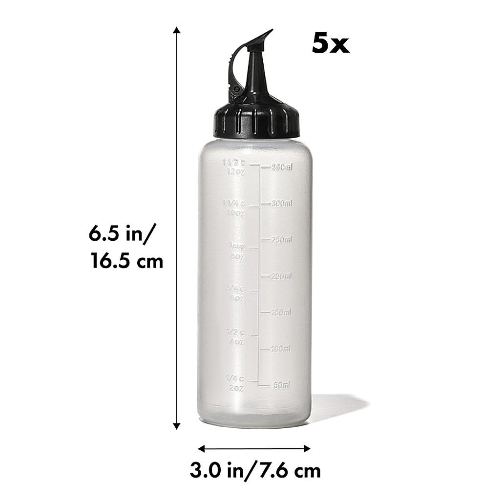 OXO Chef's Squeeze Bottles, Set of 5 - The Gourmet Warehouse