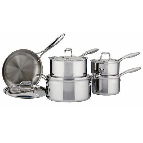 SuperSteel Tri-Ply - Cookware Set, 10 Piece - The Gourmet Warehouse