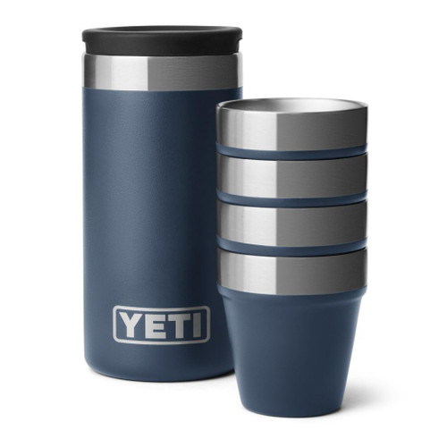 Yeti Shot Glasses Set 4 + Carrying Case, Navy - The Gourmet Warehouse Yeti Shot Glasses Set 4 + Carrying Case, Navy - The Gourmet Warehouse