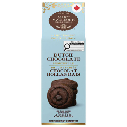 Shortbread Cookies - Dutch Chocolate, 120g - The Gourmet Warehouse