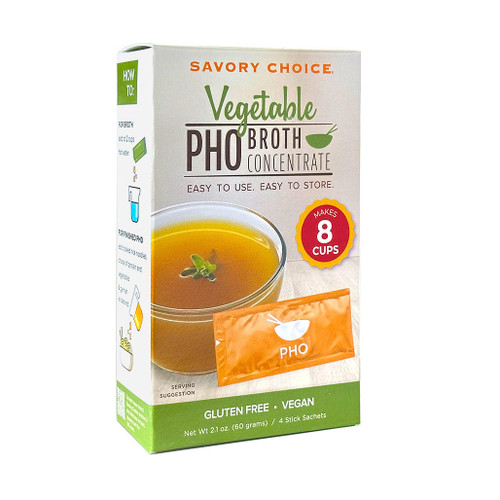Pho Vegetable Liquid Broth Concentrate, 4 Sachets The Gourmet Warehouse