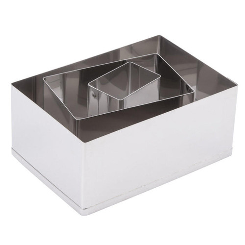 Rectangle Cutter Set - Stainless Steel, 3-Piece - The Gourmet Warehouse
