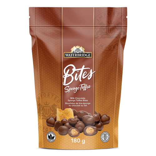 Just Toffee Sponge Toffee Bites Pouch, 180g The Gourmet Warehouse
