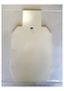 IPSC Large Steel Target Plate 13x23 Creusabro 8000 High Visibility White Front View Made in USA Alco Target