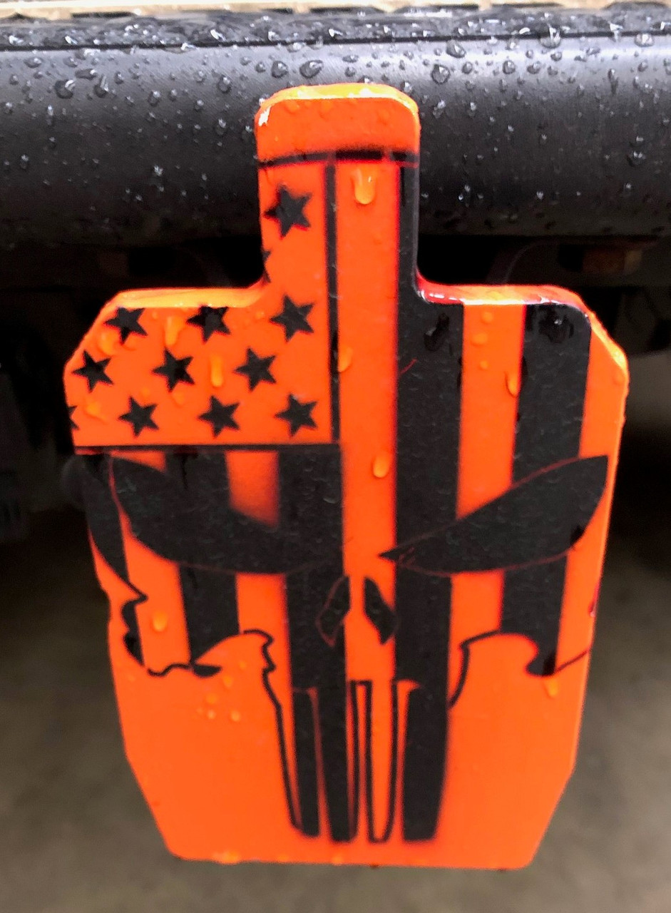 creusabro-8000-steel-trailer-hitch-cover-plate-8.5"x5"-uspsa-ipsc-silhouette-style-protects-your-bumper-made-in-usa-shop-alco-target