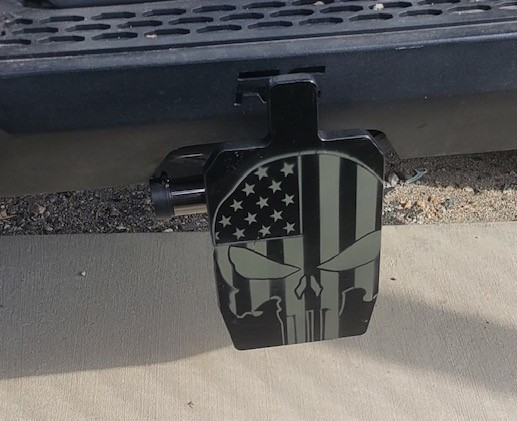 creusabro-8000-steel-trailer-hitch-cover-plate-8.5"x5"-uspsa-ipsc-silhouette-style-protects-your-bumper-made-in-usa-shop-alco-target