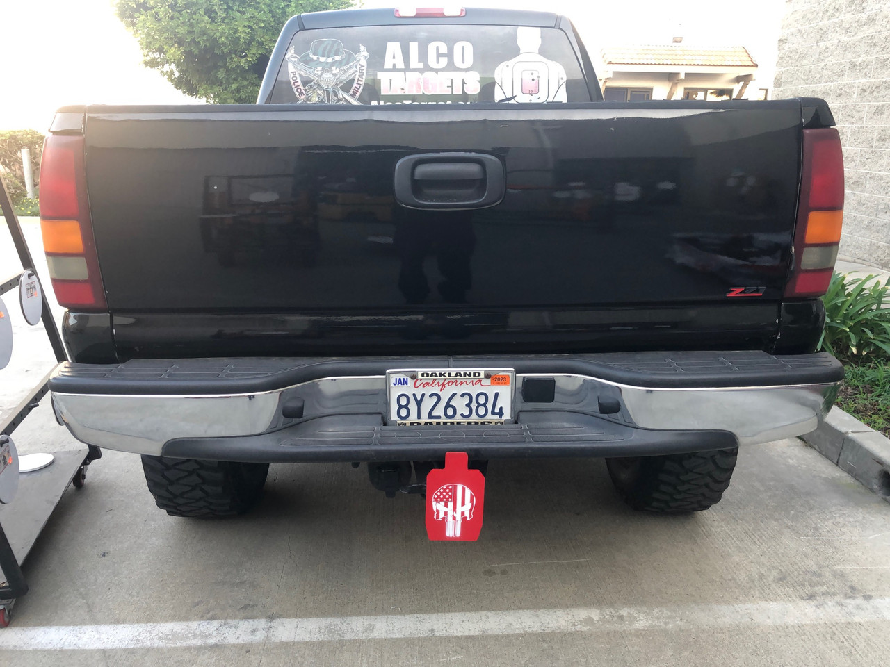 creusabro-8000-steel-trailer-hitch-cover-plate-8.5"x5"-uspsa-ipsc-silhouette-style-protects-your-bumper-made-in-usa-shop-alco-target