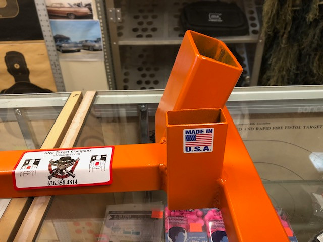 alco-target-3 in 1-wide-angle-adjustable-shooting-target-stand-base-15 lbs 4-stake-holes-hand-built-usa