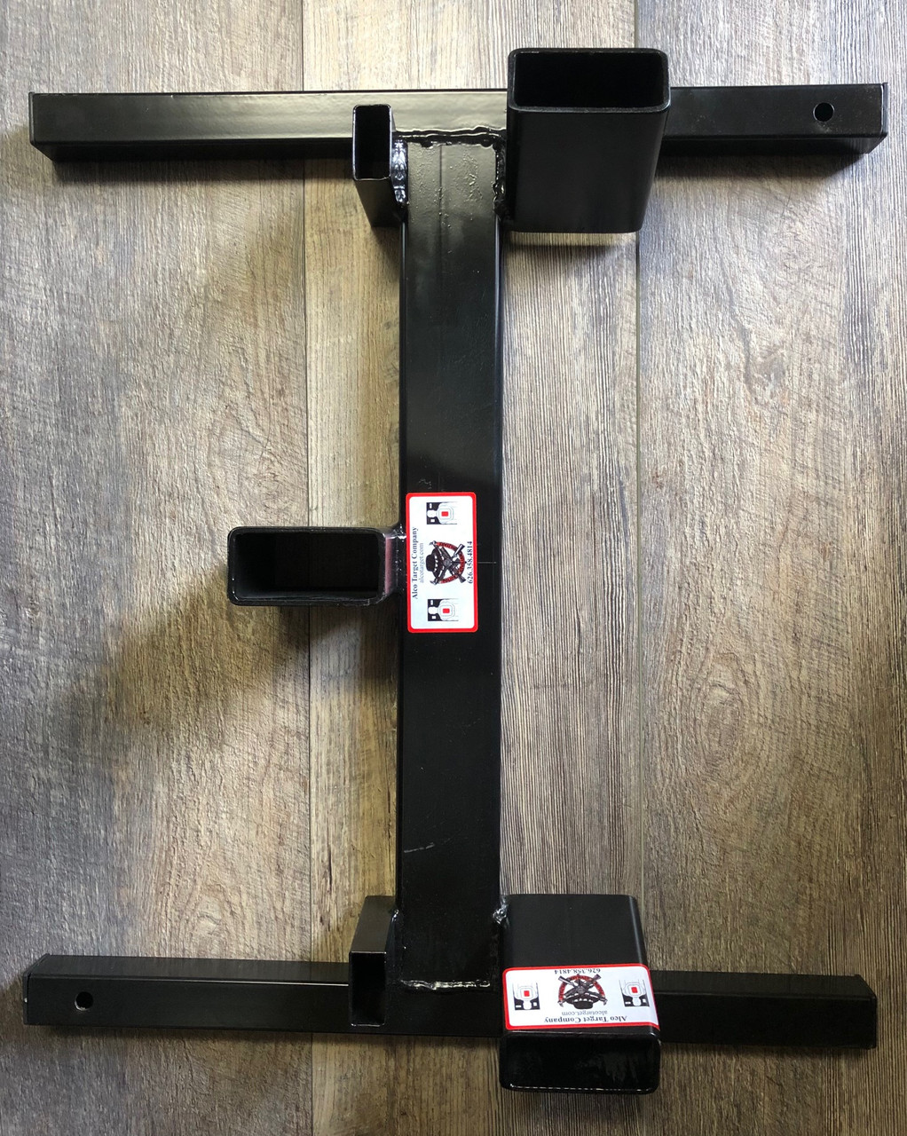 alco-target-3-in-1-fixed-heavy-base-shooting-target-stand-base-wide-angle-with-2x4-center-stackable-hand-built-usa