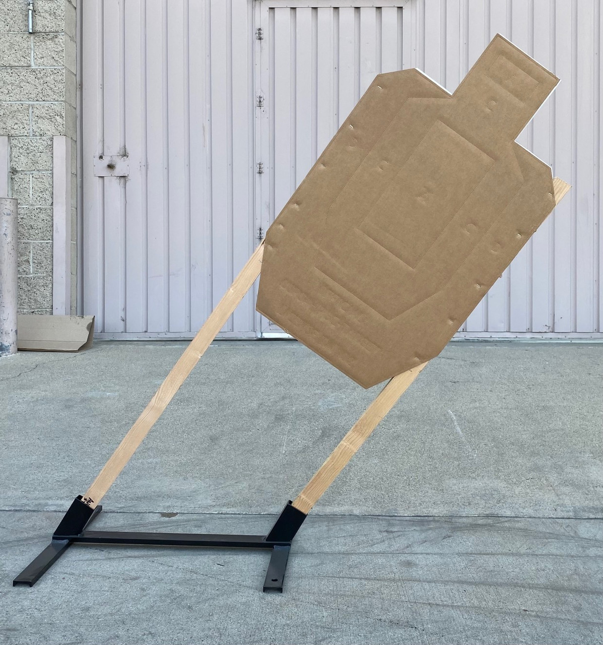 alco-target-1x2-wide-angle-shooting-target-stand-base-lasd-law-enforcement-design-hand-built-usa