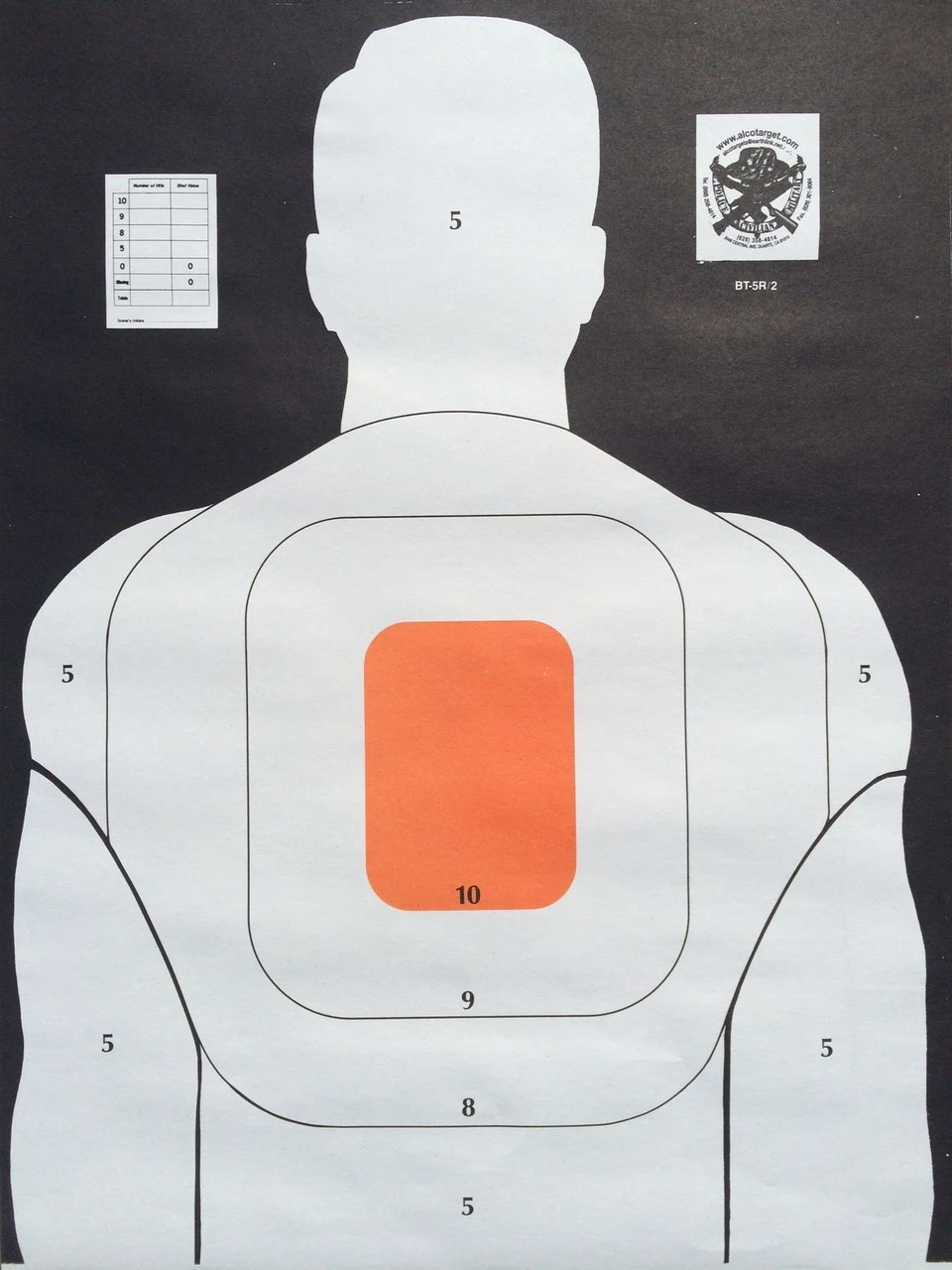 bt-5-variety-pack-4 styles-100-targets-police-training-made-in-usa-alco-target