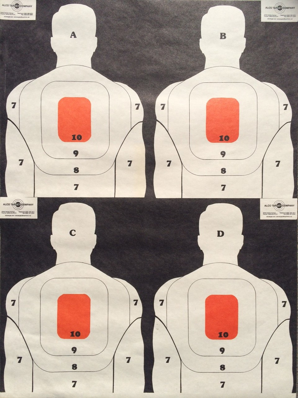 bt-5-variety-pack-4 styles-100-targets-police-training-made-in-usa-alco-target