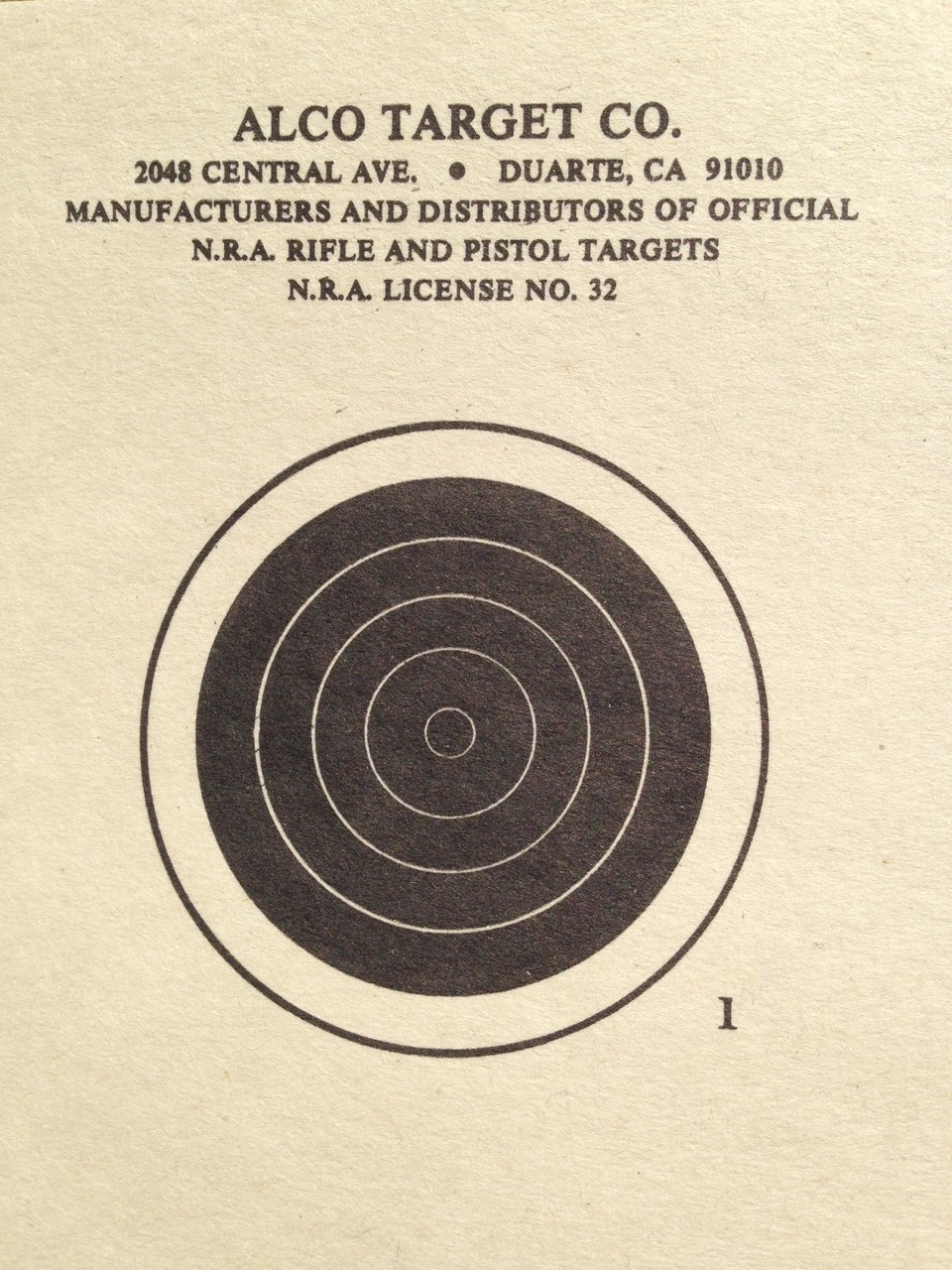 A-17 Shooting Target