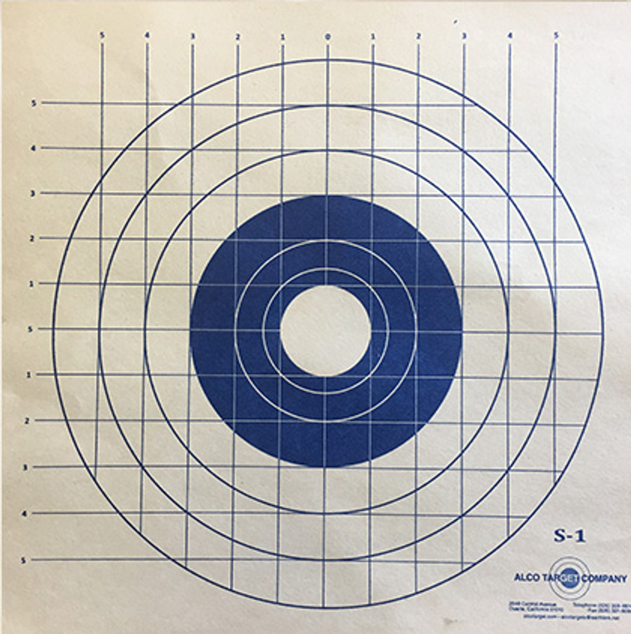 S1 Military Shooting Target - Blue