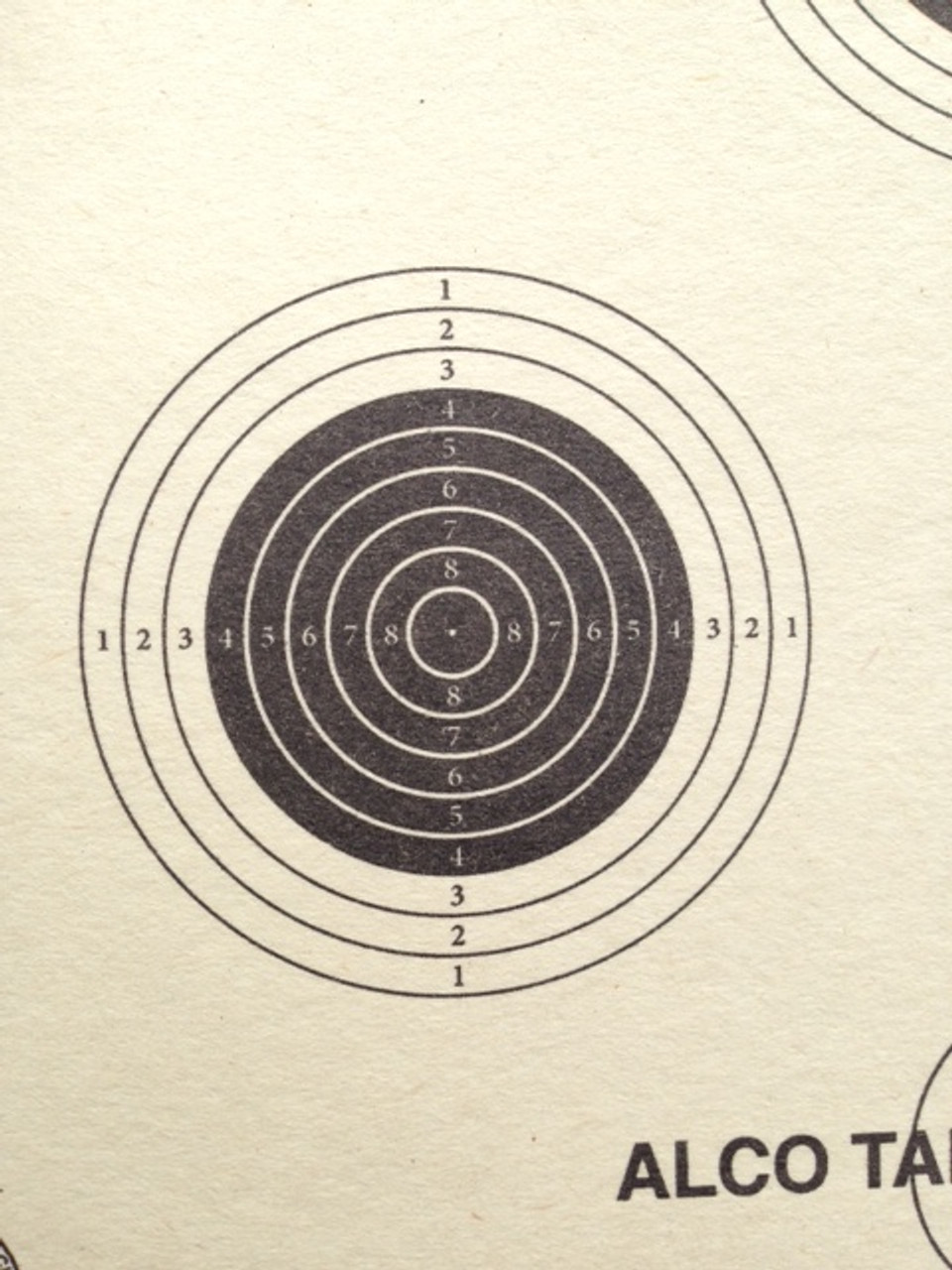 5m air rifle 5 bull target