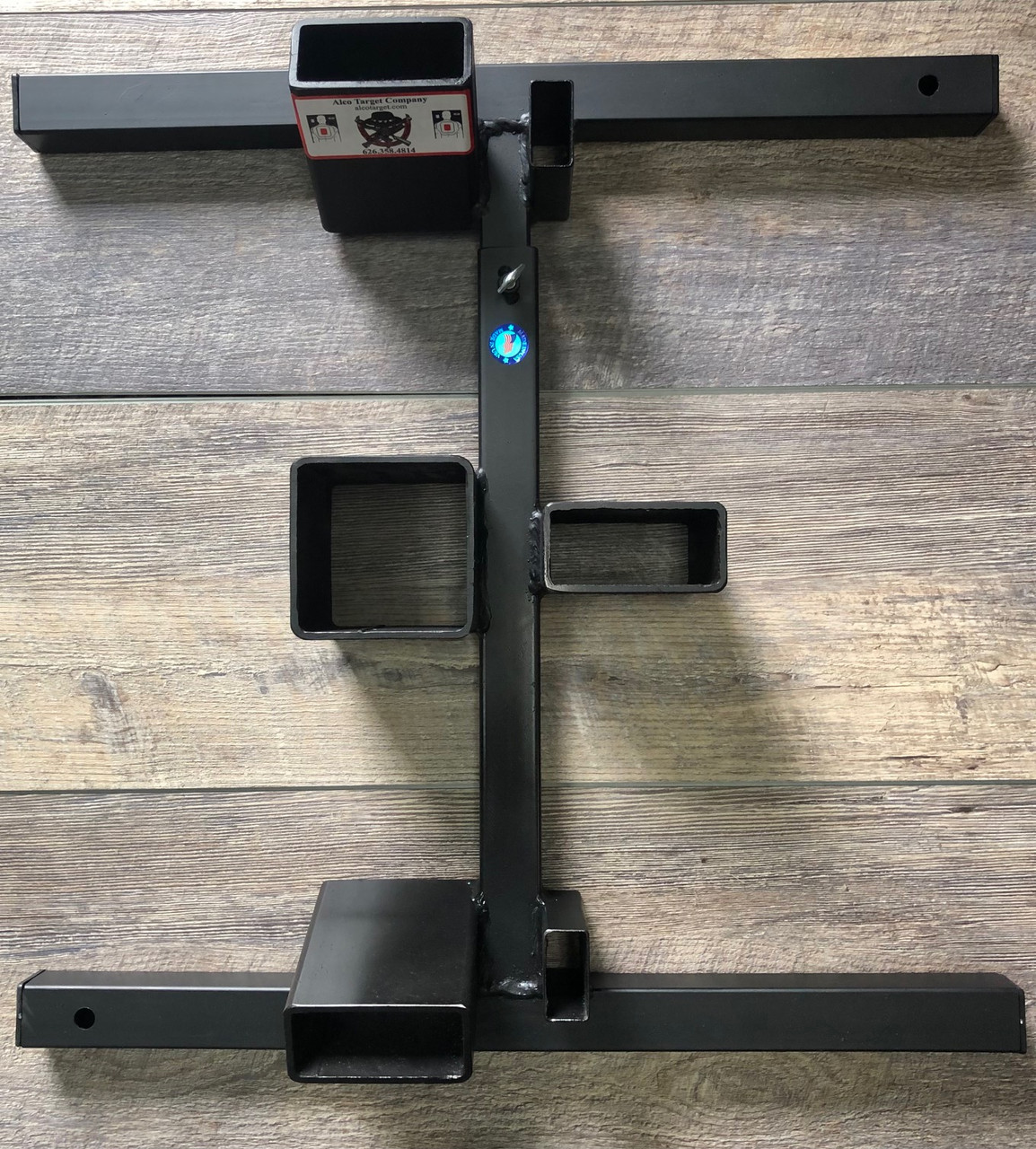 alco-target-4-in-1 -adjustable-shooting-target-stand-base-wide-angle-with-4x4-center-2x4-center-hand-built-usa