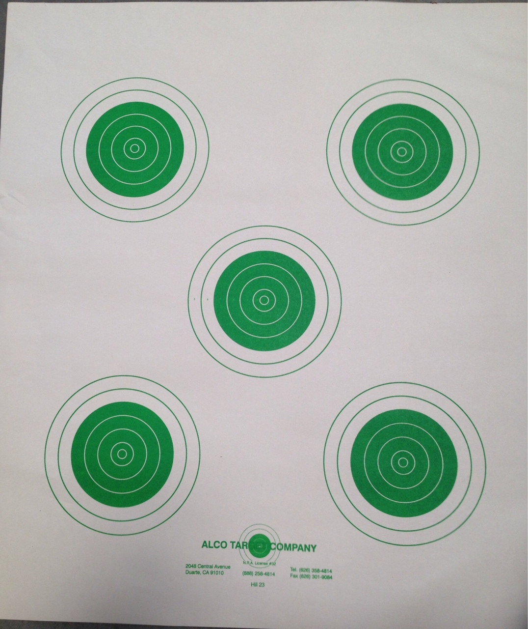 hill-23-fg-five-bull-fluorescent-green-shooting-target-21x24-made-in-usa-alco-target