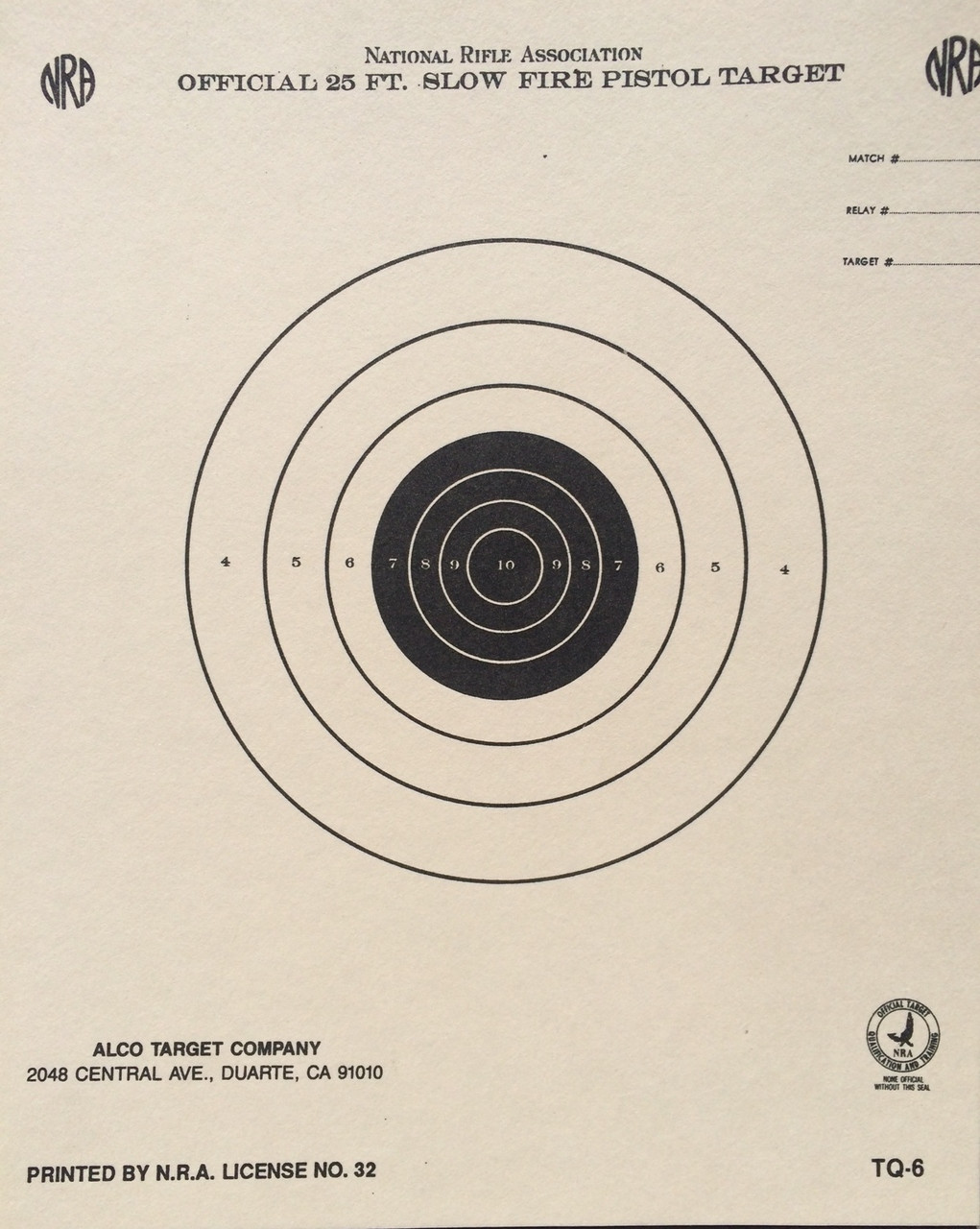 TQ-6 Shooting Target