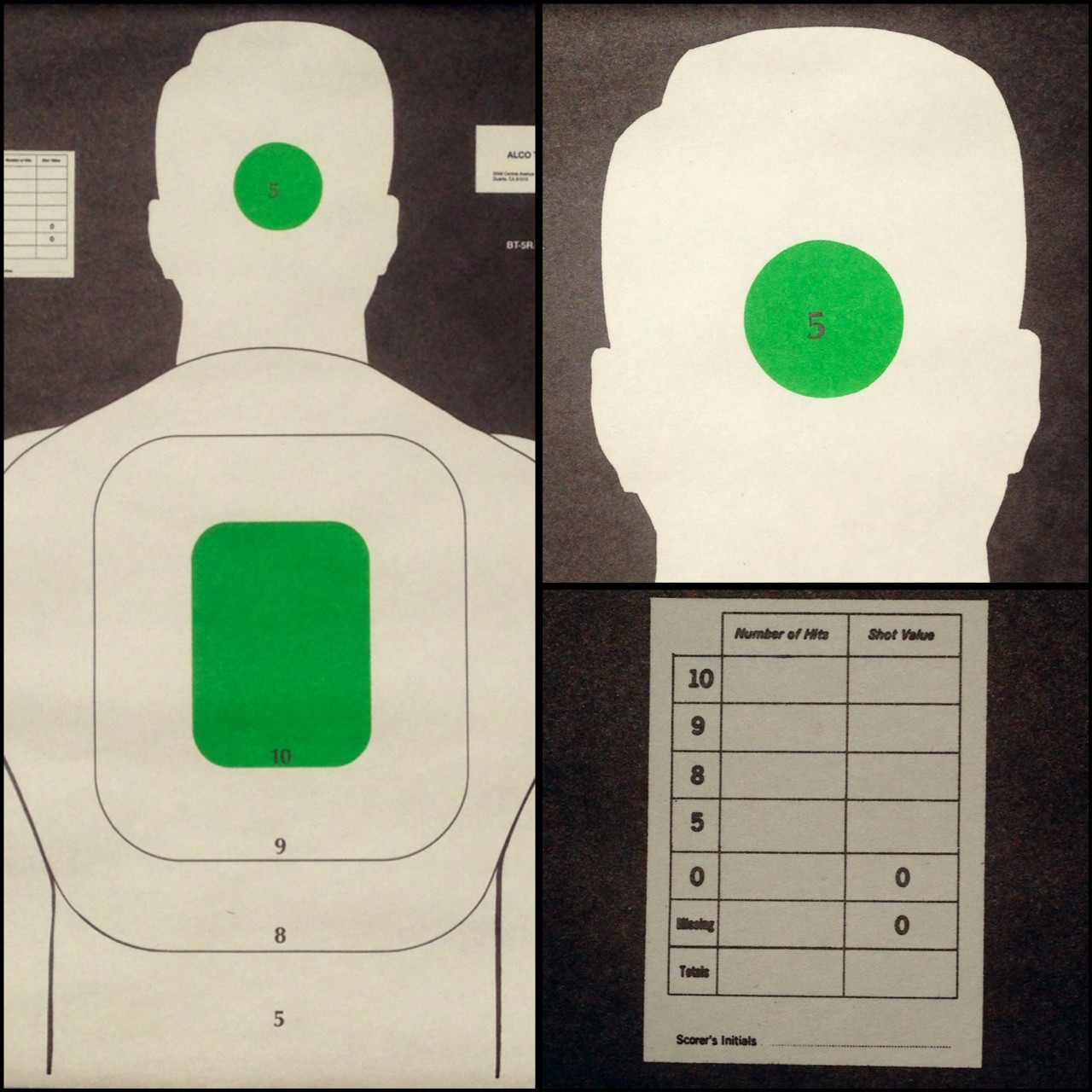 BT-5R/2 HS FG - RED DOT POLICE TRAINING PROGRAM TARGET