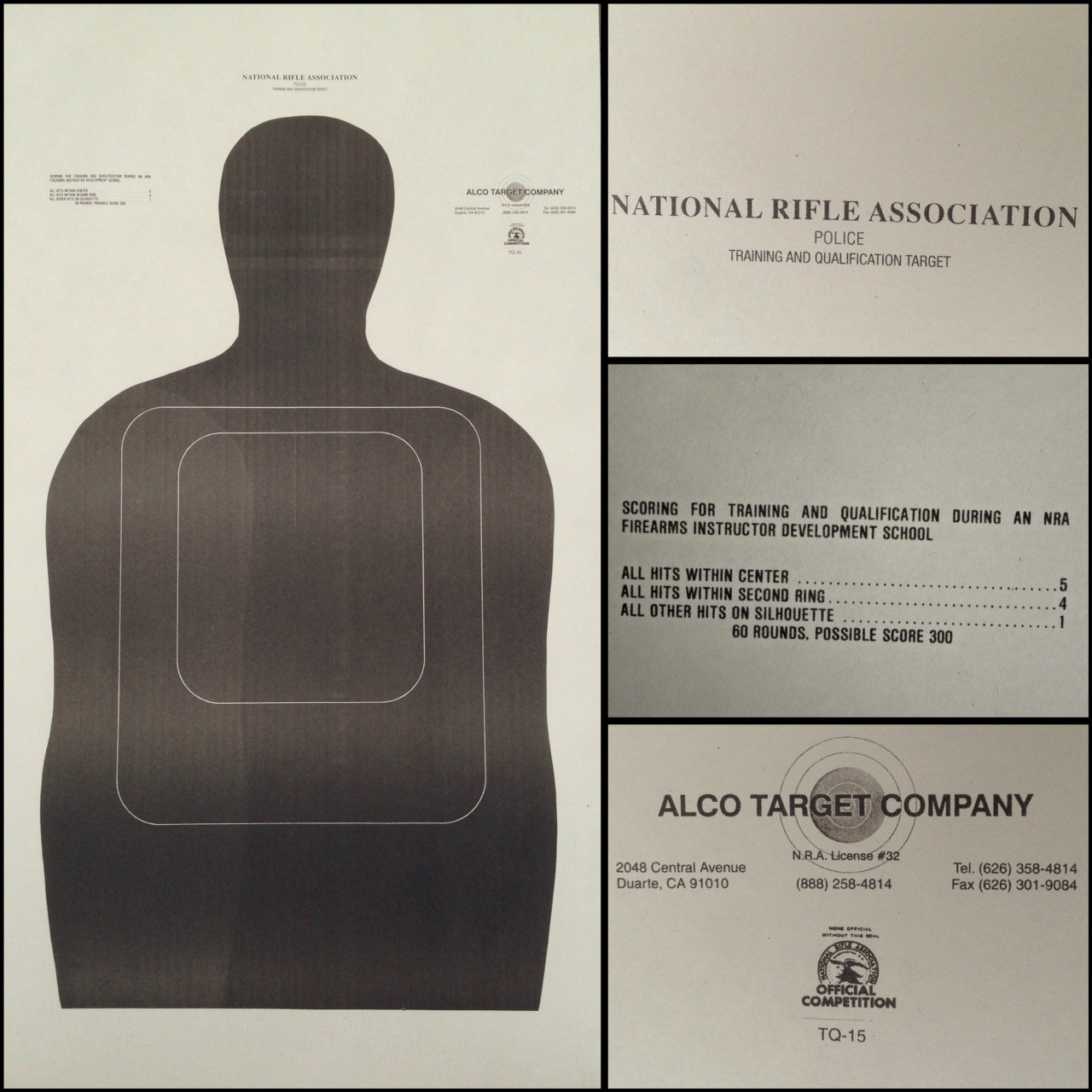 tq-15e-economy-25-yard-gray-silhouette-training-target-22.5x35-same-scoring-tq-15-made-in-usa-alco-target