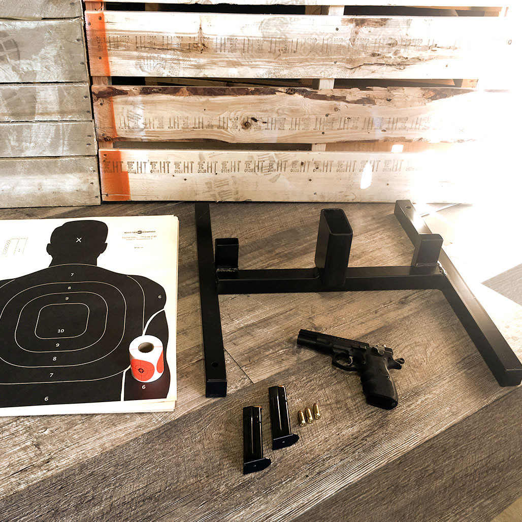 alco-target-bundle-2 in 1-fixed-stand-r250-fluorescent-pasters-100-pack-bt-5-shooting-targets-usa