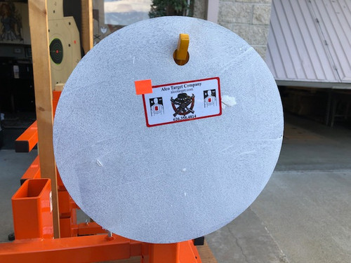12-inch-round-creusabro-8000-steel-target-plate-3/8-thick-impact-resistant-made-exclusively-alco-target-usa