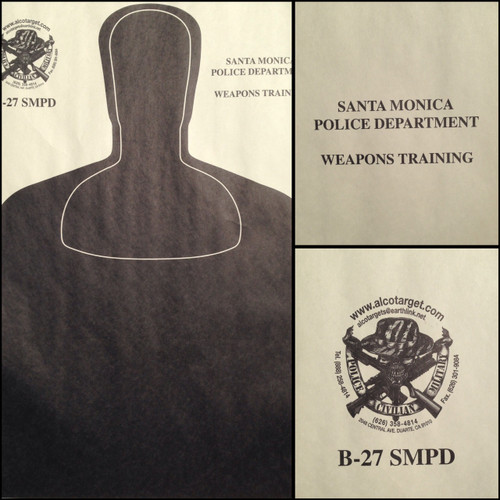 B-27 SMPD - RED DOT POLICE TRAINING PROGRAM TARGET