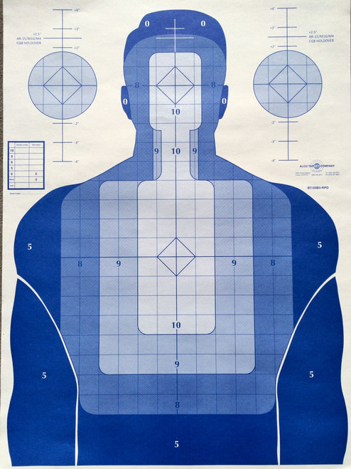 BT-5 SB3 RPD Blue - RED DOT POLICE TRAINING PROGRAM TARGET