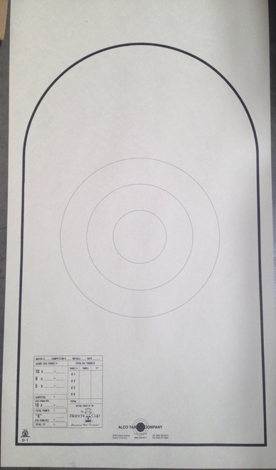 D-1P-Bianchi-Cup-Paper-Shooting-Target-100-Pack-NRA-GSSF-Glock-Pistol-Target-Made-in-USA-Alco-Target