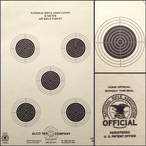 AR 5/5 Bulls-Eye Shooting Target