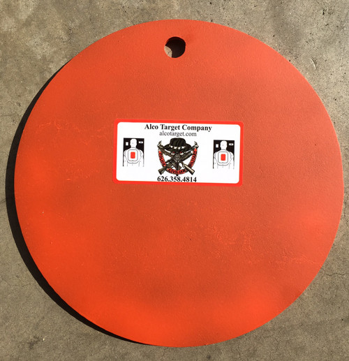 10-inch-round-creusabro-8000-steel-target-plate-3/8-thick-impact-resistant-made-exclusively-alco-target-usa