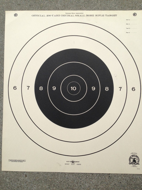 Rifle Targets – A23/5 50 yard small bore rifle targets. This is printed on  hard stock paper and the color of bull's Eye is blue. - TJ Target