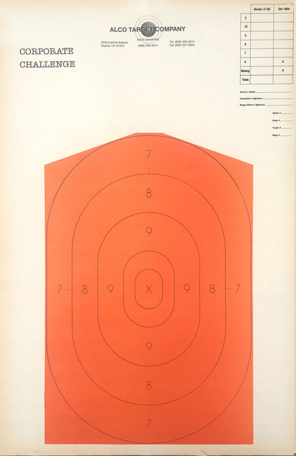 B-27 Corporate Challenge Variant Shooting Target