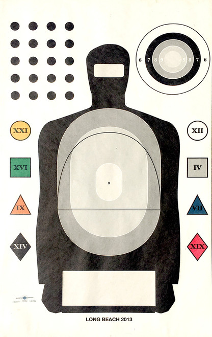 Long Beach Custom 6 Colors Shooting Target