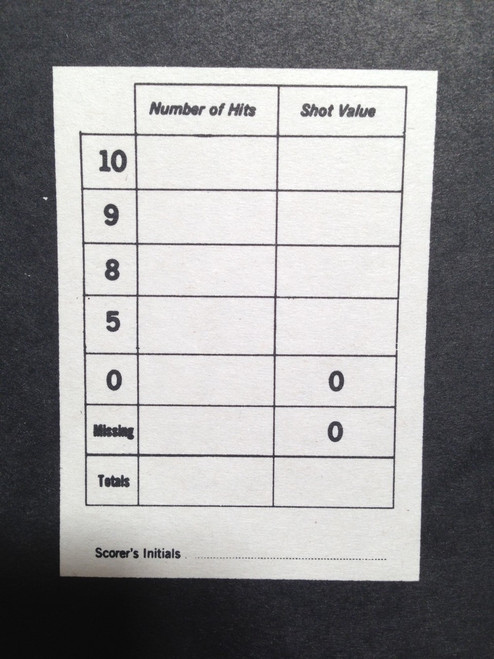 BT-5R/2 - RED DOT POLICE TRAINING PROGRAM TARGET (Printed on white paper)