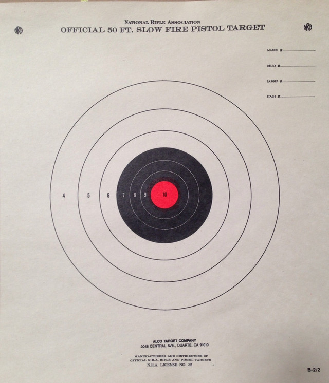 B-2/2 Pistol Shooting Target - Alco Target Company®